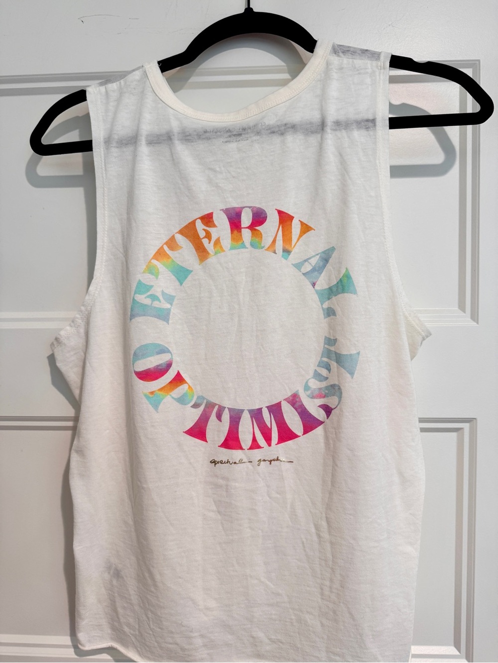 Spiritual Gangster Women’s Muscle Tee with Colorful Circle Logo Size Large NWOT - Picture 5 of 12